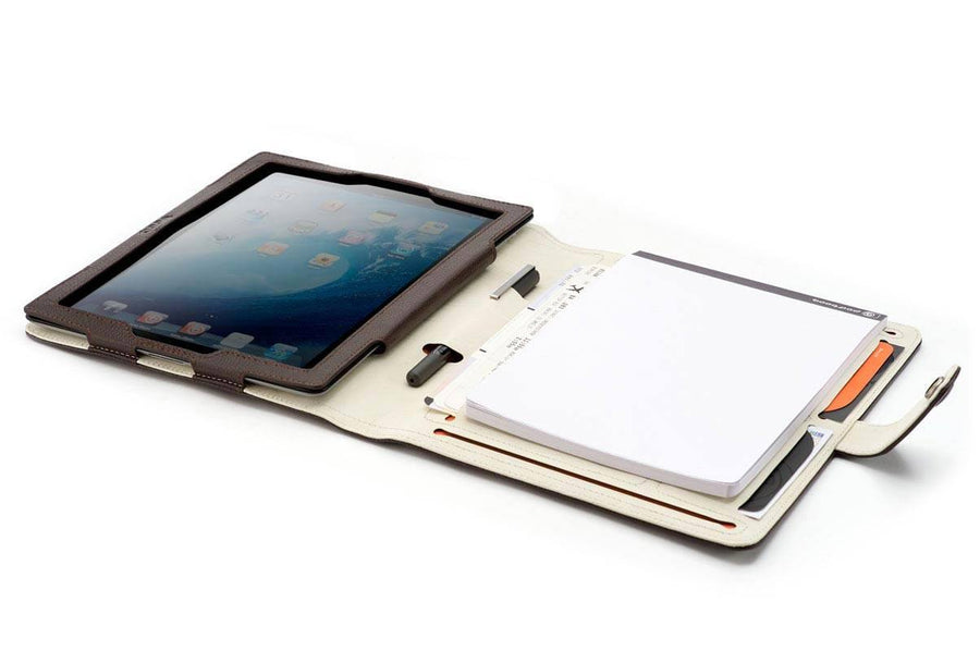 Nappa leather ipad-3-case-notepad for iPad 2-4