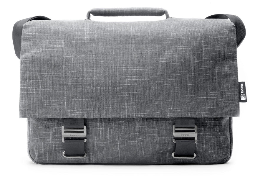 Jute macbook-messenger-bag for 15" Mac/PC